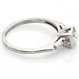 Antique 14K White Gold Diamond Band Ring