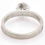 Antique 14K White Gold Diamond Art Deco Band Ring