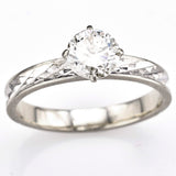 Antique 14K White Gold Diamond Art Deco Band Ring