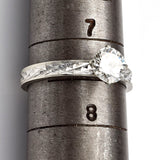 Antique 14K White Gold Diamond Art Deco Band Ring