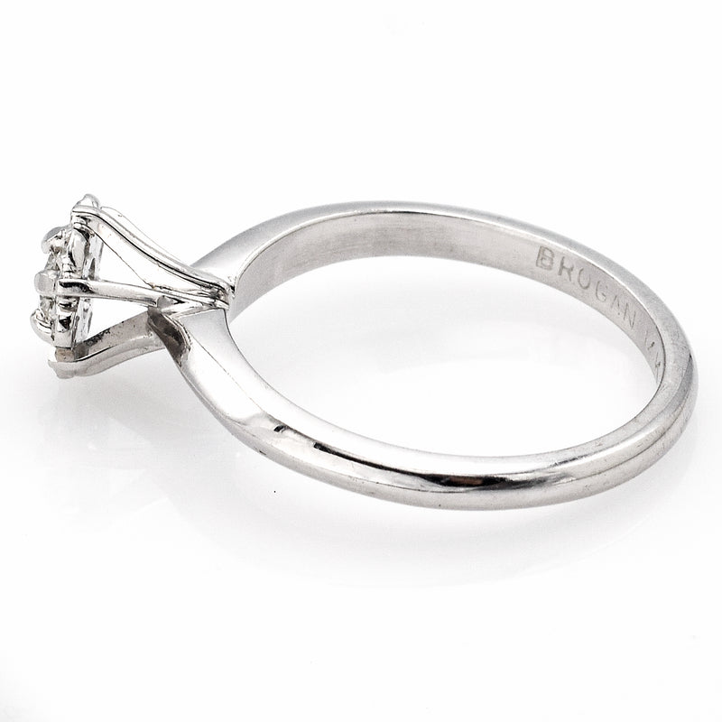 Vintage 14K White Gold 0.17 Ct Diamond Band Ring E/F VS-2