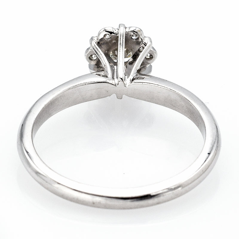 Vintage 14K White Gold 0.17 Ct Diamond Band Ring E/F VS-2