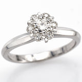 Vintage 14K White Gold 0.17 Ct Diamond Band Ring E/F VS-2