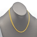 Vintage 18K Yellow Gold Multi-Chain Toggle Necklace