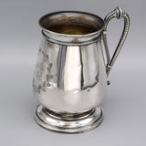 Antique Whiting Manufacturing Co Sterling Silver Etched Cup Mug