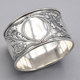 Vintage Sterling Silver Etched Napkin Rings Lot of 10