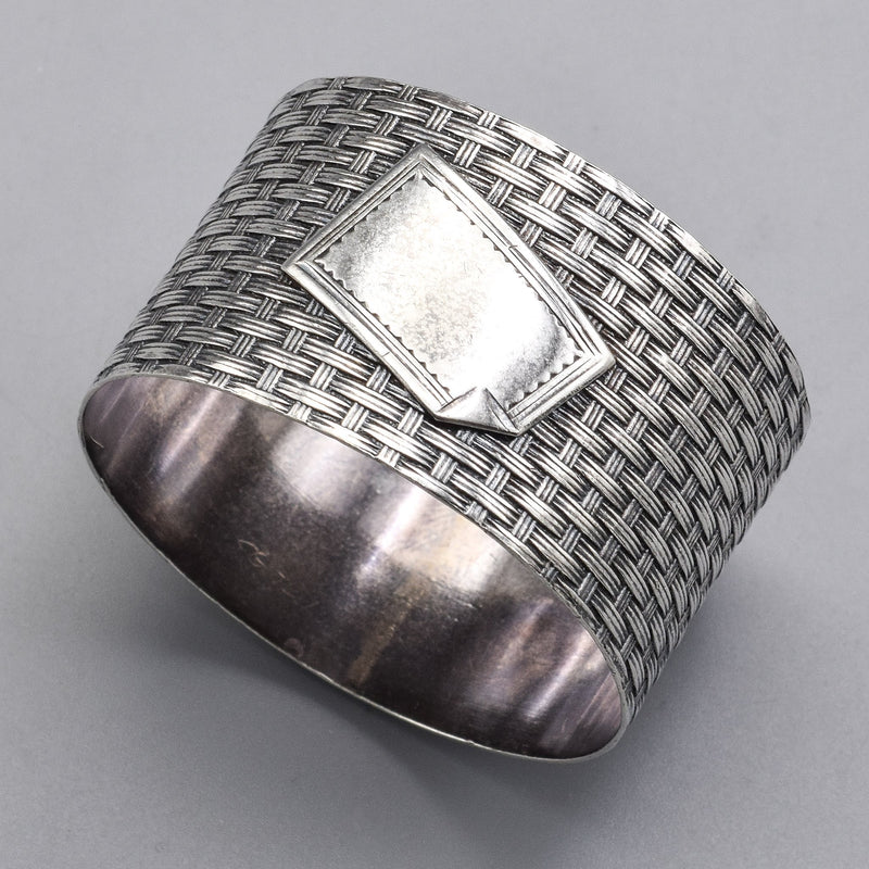 Vintage Sterling Silver Etched Napkin Rings Lot of 10