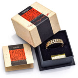 Ortak Frank Lloyd Wright 14K Yellow Gold Art Deco Filigree Band Ring