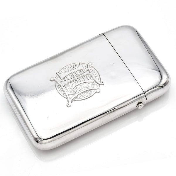Antique Sterling Silver 1887 Signatures Cigar Holder Case Box