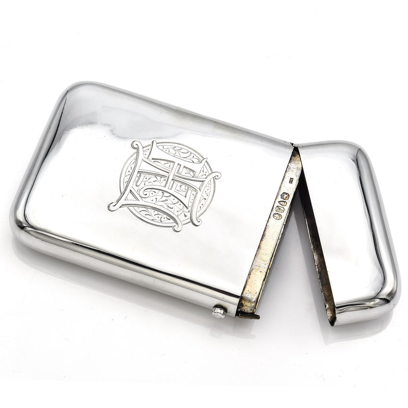 Antique Sterling Silver 1887 Signatures Cigar Holder Case Box