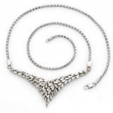 Vintage 18K White Gold 4.54 TCW Baguette Diamond Cluster Necklace