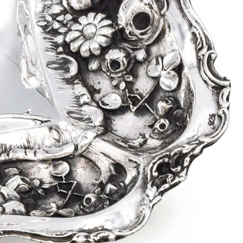Antique Victorian Sterling Silver Footed Bowl