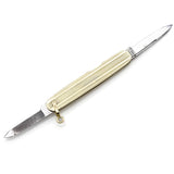Vintage Tiffany & Co. 14K Yellow Gold Engraved Folding Pocket Knife