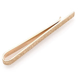 Cartier 14K Rose Gold Etched Men's Tie Clip Bar