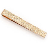 Cartier 14K Rose Gold Etched Men's Tie Clip Bar