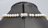 Vintage Mikimoto Sterling Silver Sea Pearl Single-Strand Necklace