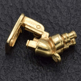 Vintage 14K Yellow Gold Microscope Charm Pendant