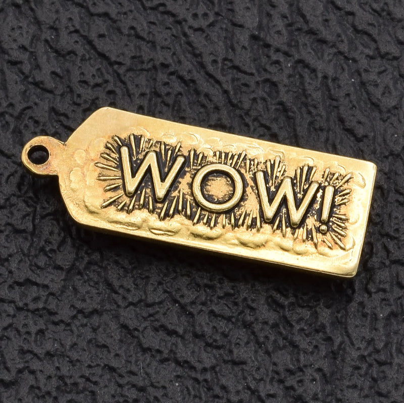 Vintage 14K Yellow Gold Thermometer Wow Charm Pendant