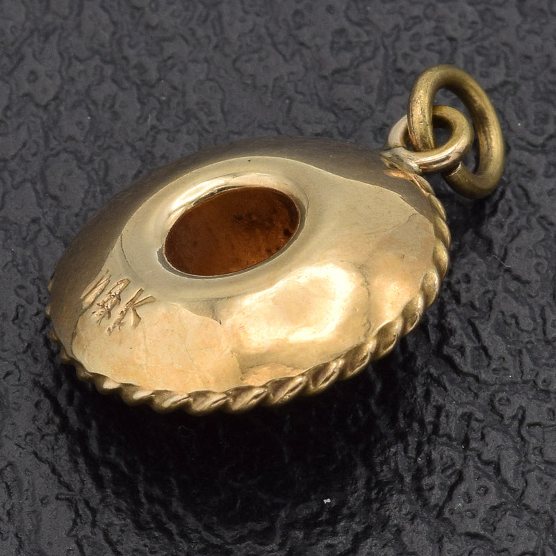 Vintage 14K Yellow Gold Sombrero Hat Charm Pendant