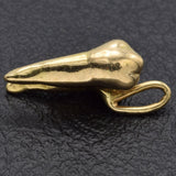 Vintage 14K Yellow Gold Wisdom Tooth Charm Pendant