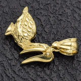 Vintage 14K Yellow Gold Pelican Bird with Movable Beak Charm Pendant