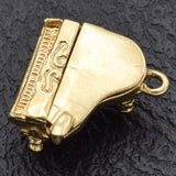 Vintage 14K Yellow Gold Openable Movable Piano Charm Pendant 3.9 Grams