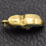 Vintage 14K Yellow Gold Enamel Dutch Clog Shoe Charm Pendant