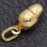 Vintage 14K Yellow Gold Acorn Charm Pendant
