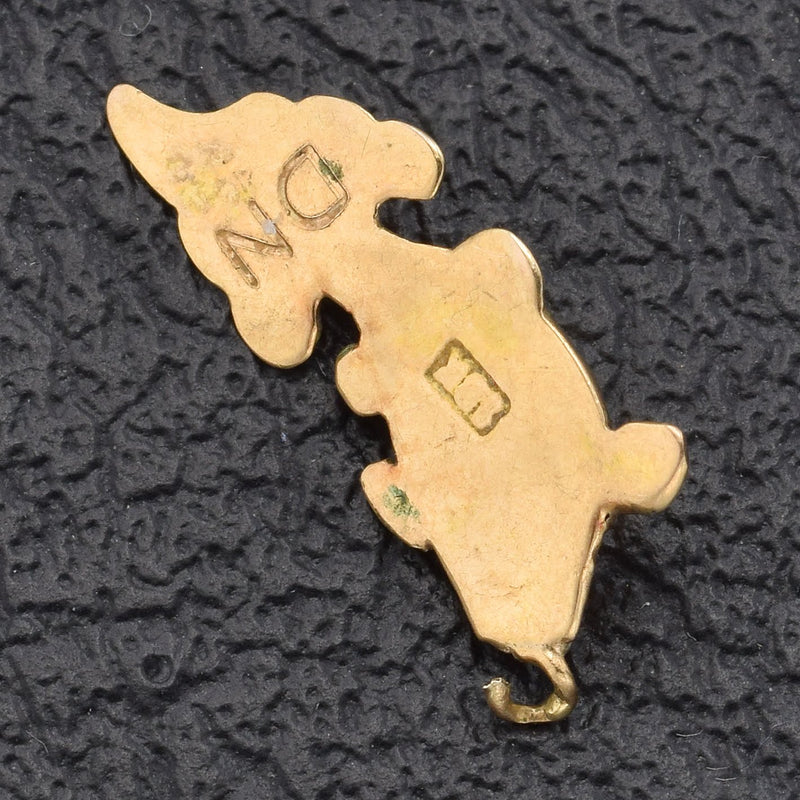 Vintage 14K Yellow Gold Koi Fish Charm Pendant