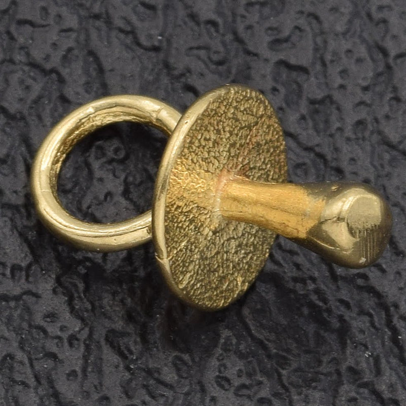 Vintage 14K Yellow Gold Pacifier Charm Pendant