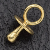 Vintage 14K Yellow Gold Pacifier Charm Pendant