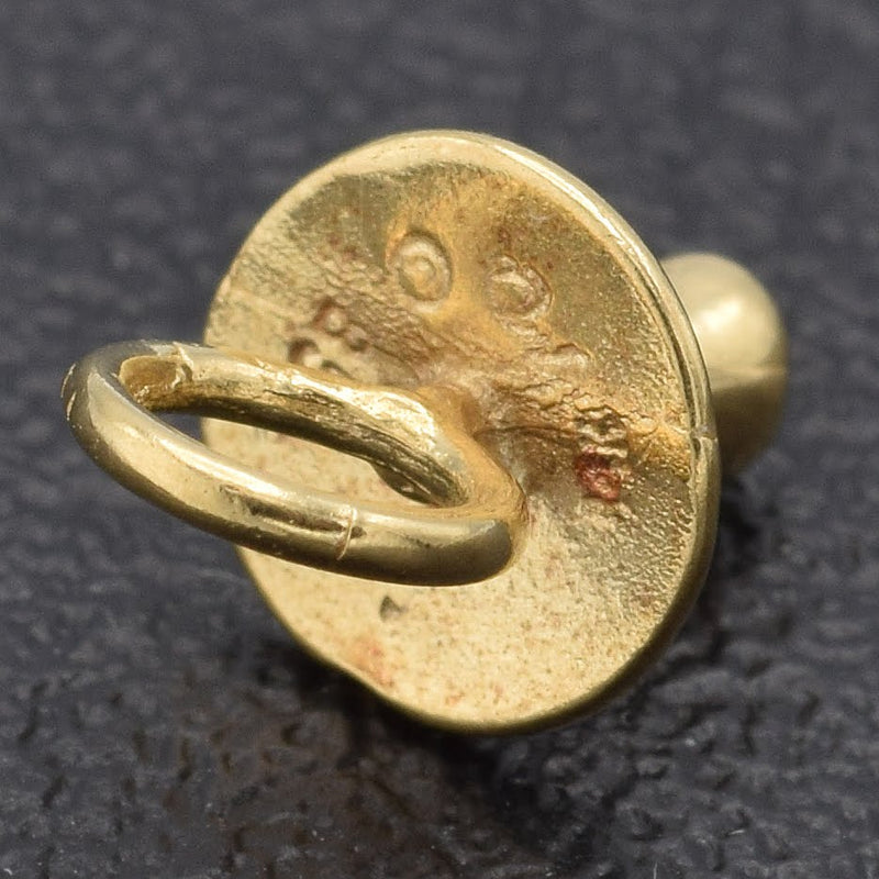 Vintage 14K Yellow Gold Pacifier Charm Pendant