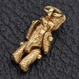 Vintage 14K Yellow Gold Movable Teddy Bear Charm Pendant