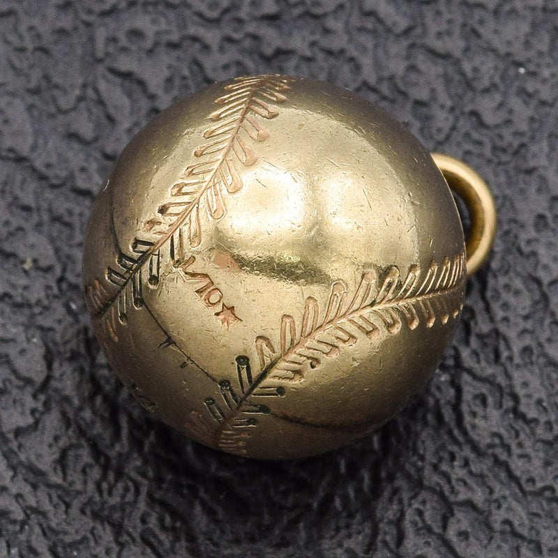 Vintage Gold Filled Champions Baseball Charm Pendant