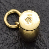 Vintage 14K Yellow Gold Wine Glass Charm Pendant