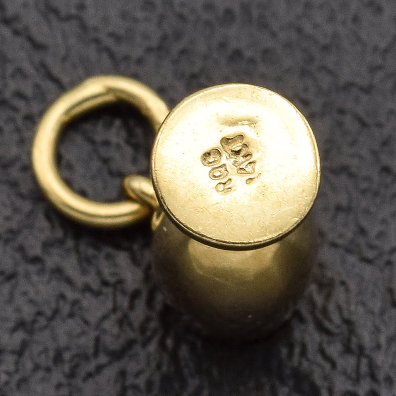 Vintage 14K Yellow Gold Wine Glass Charm Pendant
