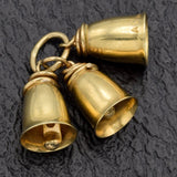 Vintage 14K Yellow Gold Three Bells Charm Pendant
