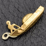 Vintage 14K Yellow Gold Venezia Gondola Charm Pendant