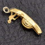 Vintage 14K Yellow Gold Venezia Gondola Charm Pendant
