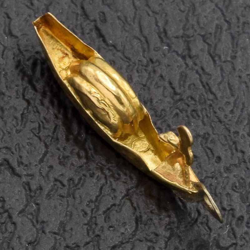 Vintage 14K Yellow Gold Venezia Gondola Charm Pendant