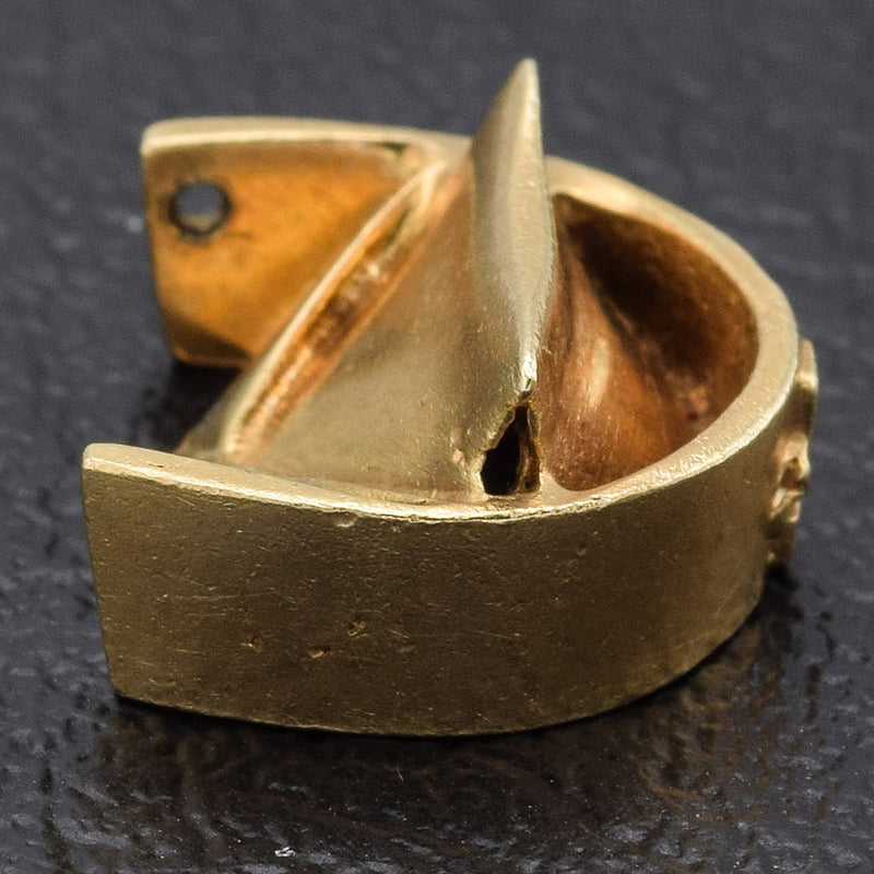 Vintage 14K Yellow Gold Nurse's Cap Charm Pendant