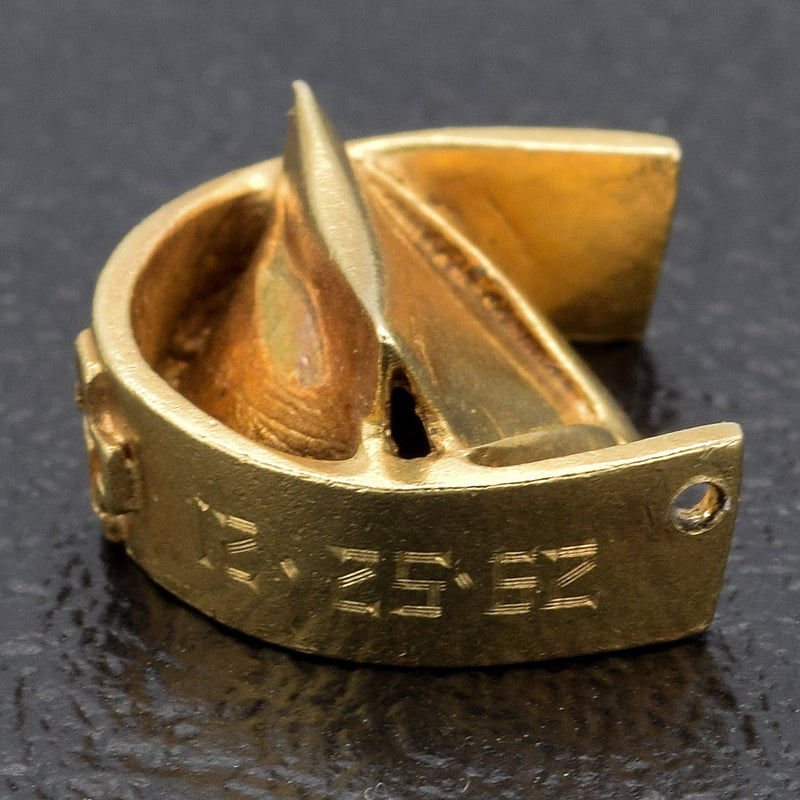 Vintage 14K Yellow Gold Nurse's Cap Charm Pendant