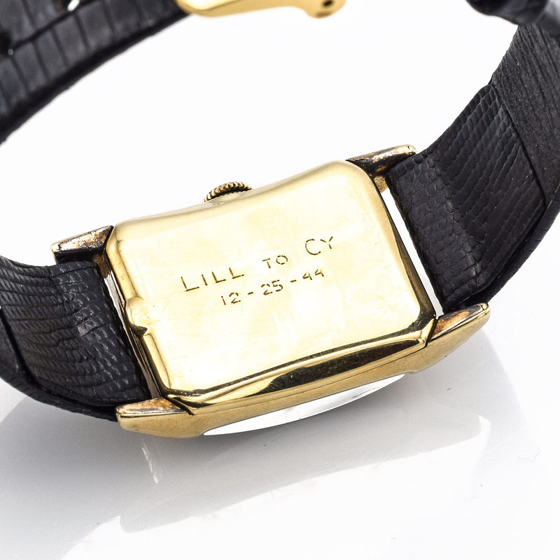 Vintage 14K Gold LeCoultre Curve Watch