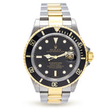 Rolex Submariner 18K Yellow Gold Stainless Steel Watch 16613LN