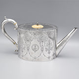 Atkin Brothers Sheffield Antique Victorian Sterling Silver Tea & Coffee Set of 4
