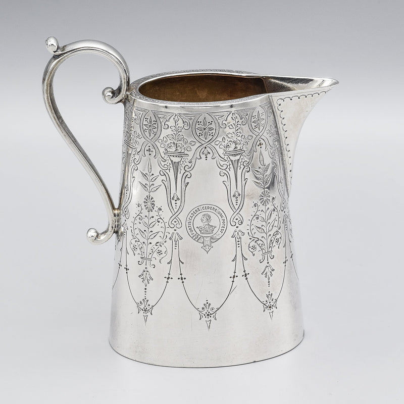 Atkin Brothers Sheffield Antique Victorian Sterling Silver Tea & Coffee Set of 4