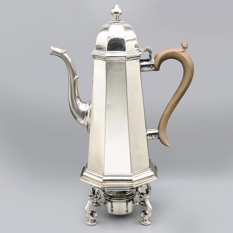 Tiffany & Co. Antique Sterling Silver Coffee Set of 4 with Tray