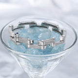 Charriol 18K White Gold Diamond Millennium Bracelet