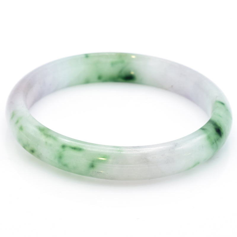 Antique Grade A Translucent Green Jade Bangle Bracelet