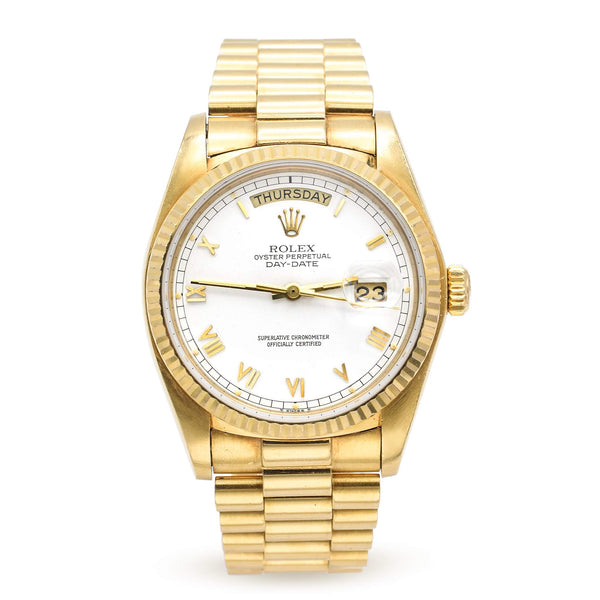 1979 Rolex President Day Date 18K Gold Watch Ref 18038 Men's